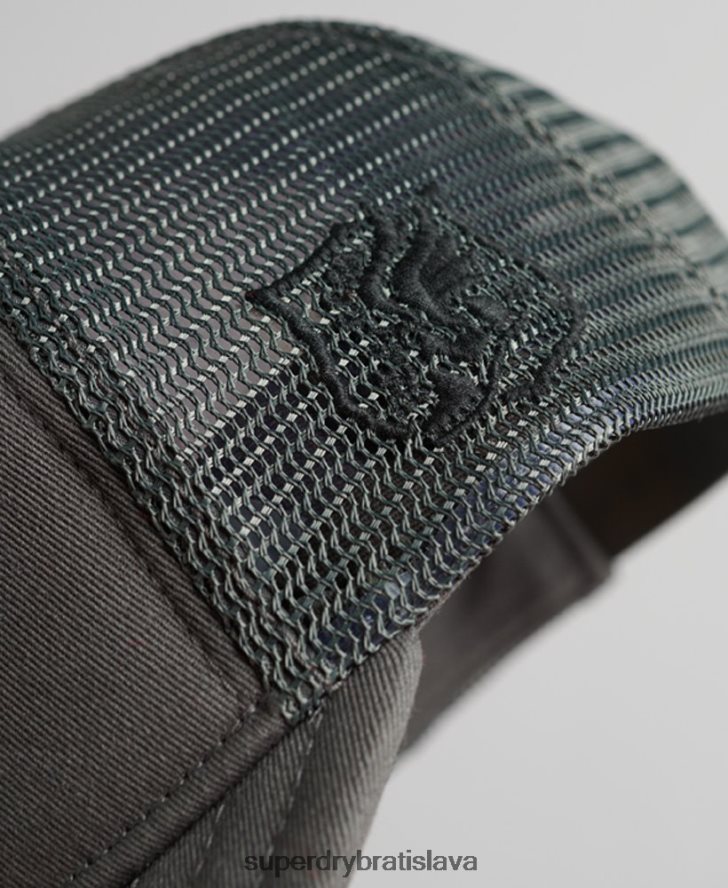 Superdry muži klasická truckerská čiapka 6B4ZTR1603 príslušenstvo tmavošedý