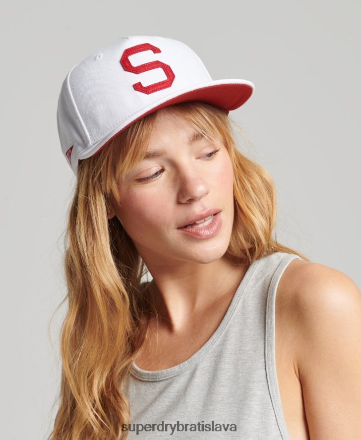 Superdry muži vintage chlapčenská baseballová čiapka 6B4ZTR1750 príslušenstvo biely