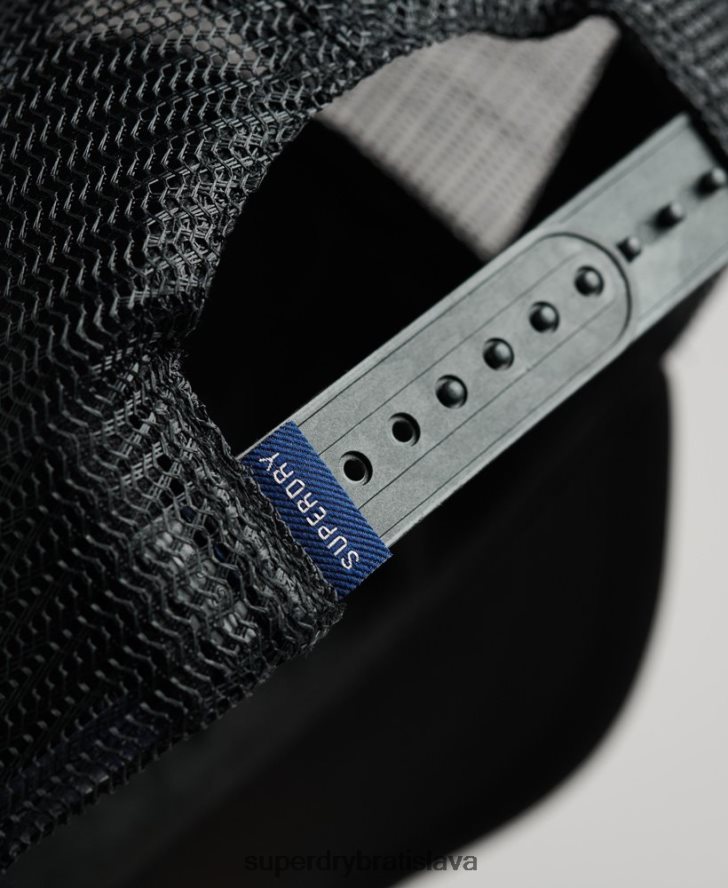 Superdry muži vintage trucker čiapka 6B4ZTR1629 príslušenstvo čierna