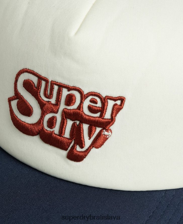 Superdry muži vintage trucker čiapka 6B4ZTR1651 príslušenstvo biely