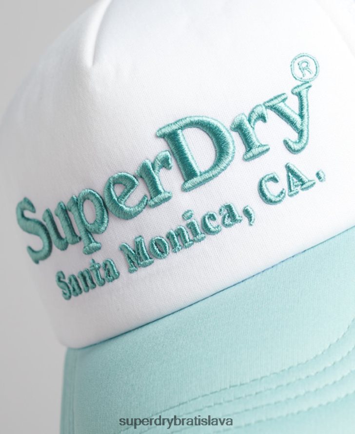 Superdry muži vintage trucker čiapka 6B4ZTR1668 príslušenstvo biely