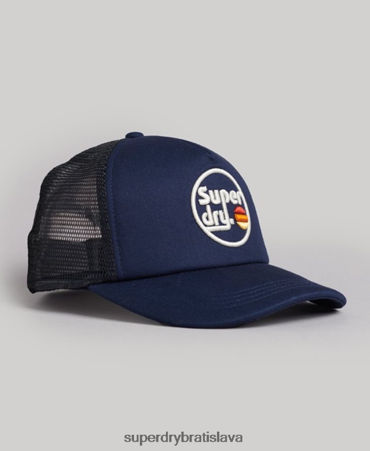 Superdry muži vintage trucker čiapka 6B4ZTR1715 príslušenstvo námorníctvo