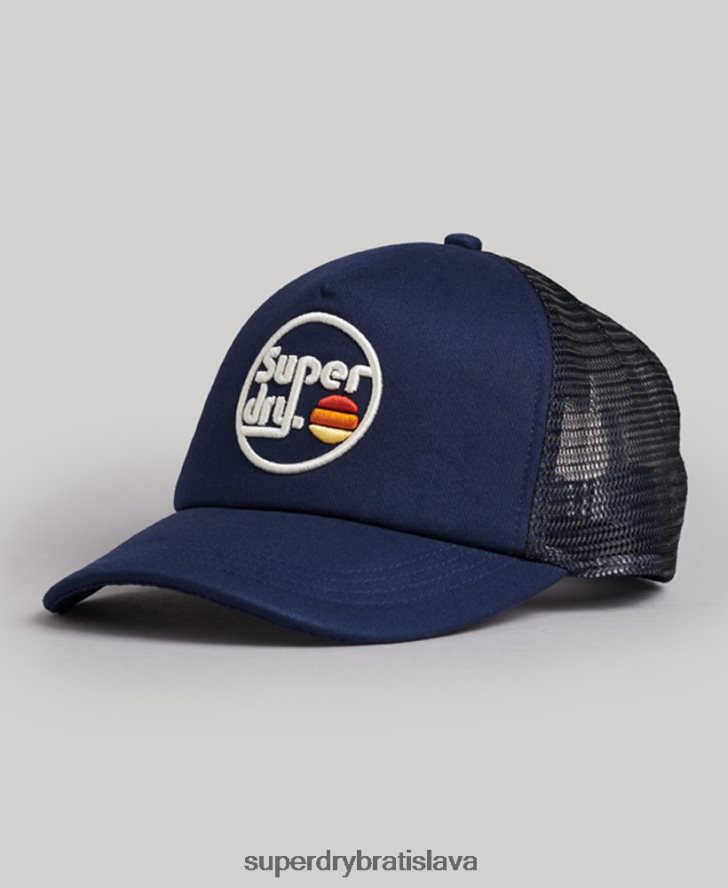 Superdry muži vintage trucker čiapka 6B4ZTR1715 príslušenstvo námorníctvo