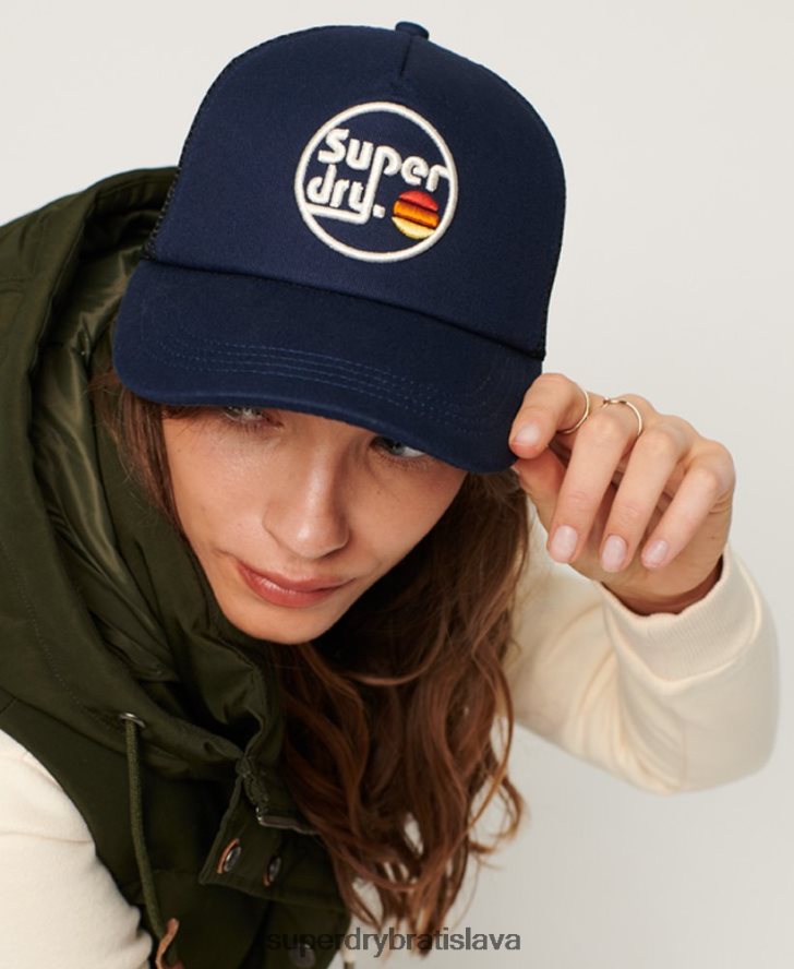 Superdry muži vintage trucker čiapka 6B4ZTR1715 príslušenstvo námorníctvo