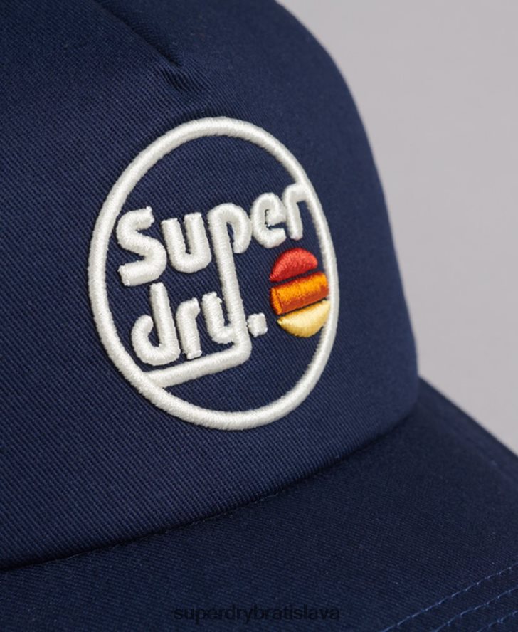 Superdry muži vintage trucker čiapka 6B4ZTR1715 príslušenstvo námorníctvo
