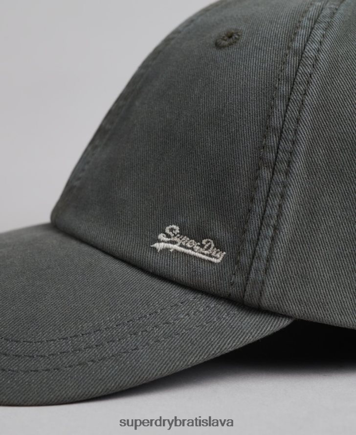 Superdry muži vintage vyšívaná čiapka 6B4ZTR1641 príslušenstvo tmavošedý