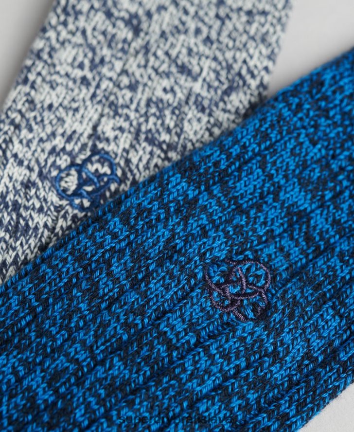 Superdry muži balenie ponožiek z organickej bavlny 6B4ZTR1756 príslušenstvo Modrá