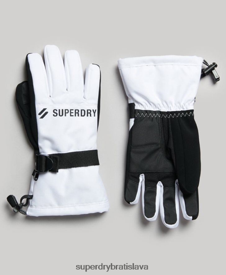 Superdry muži snehové rukavice 6B4ZTR1381 príslušenstvo biely