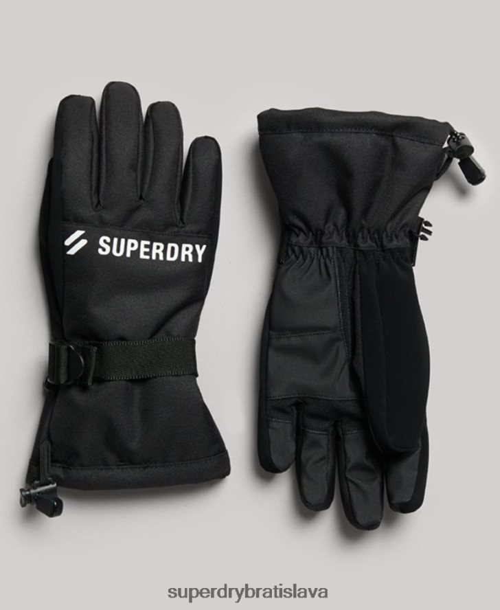 Superdry muži snehové rukavice 6B4ZTR1390 príslušenstvo čierna