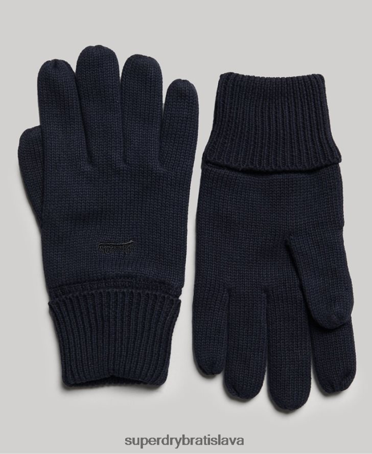 Superdry muži vintage rukavice s logom 6B4ZTR1722 príslušenstvo námorníctvo