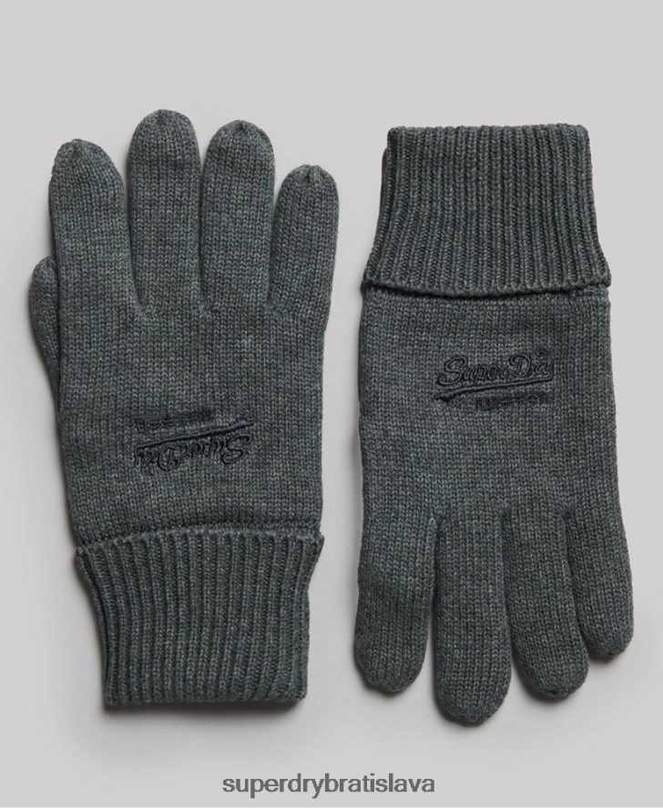 Superdry muži základné jednoduché rukavice 6B4ZTR1704 príslušenstvo sivá