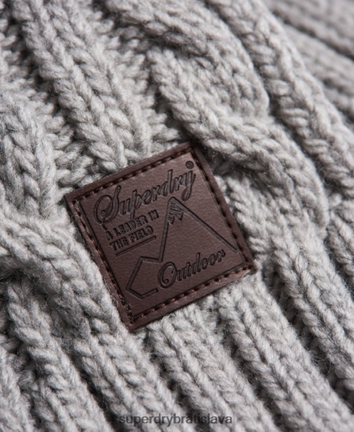 Superdry muži káblová šatka na vlečnú sieť 6B4ZTR1826 príslušenstvo krém