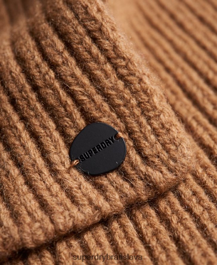 Superdry muži štúdiový prémiový rebrovaný šál 6B4ZTR1808 príslušenstvo opálenie