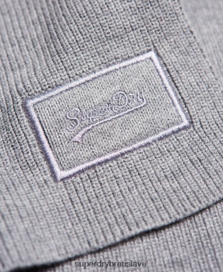 Superdry muži vintage šatka s logom 6B4ZTR1821 príslušenstvo svetlo šedá