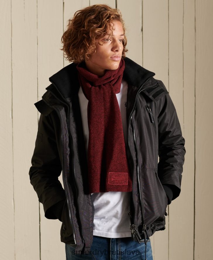 Superdry muži vintage šatka s logom 6B4ZTR6414 príslušenstvo červená