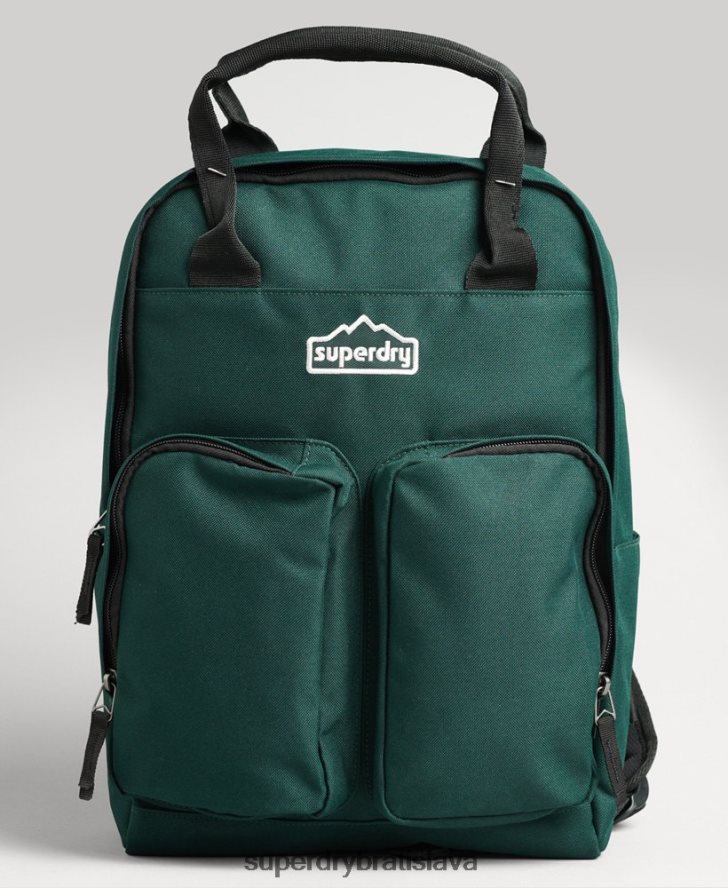 Superdry muži batoh s hornou rukoväťou 6B4ZTR1822 príslušenstvo zelená