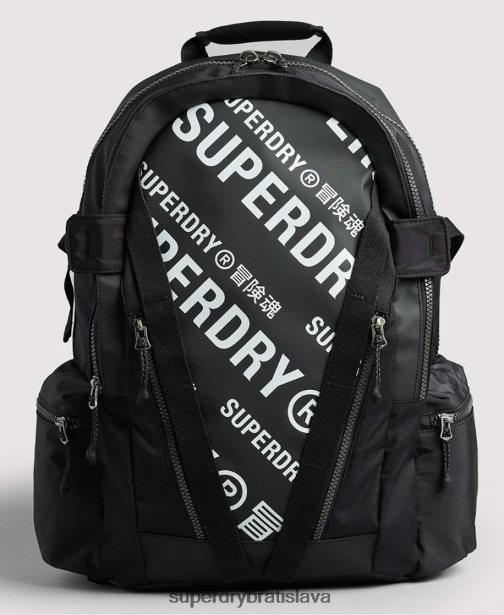 Superdry muži horský tarp grafický batoh 6B4ZTR1633 príslušenstvo čierna