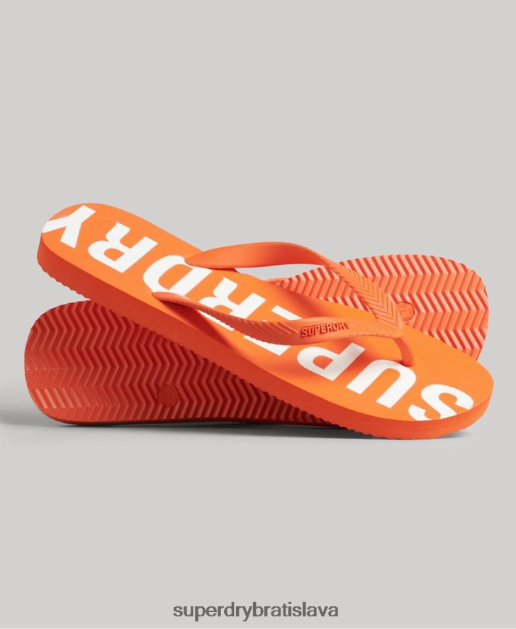 Superdry muži code core športové žabky 6B4ZTR1893 topánky oranžová