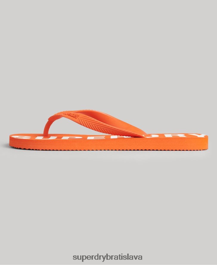 Superdry muži code core športové žabky 6B4ZTR1893 topánky oranžová