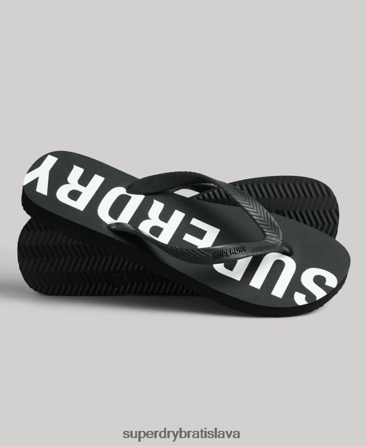 Superdry muži code core športové žabky 6B4ZTR1915 topánky čierna