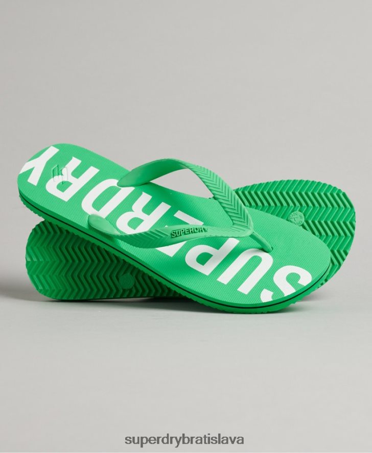 Superdry muži kód základné žabky 6B4ZTR1932 topánky zelená