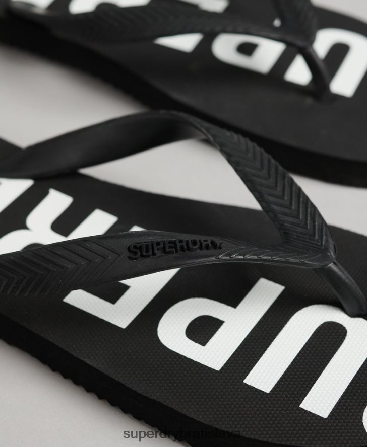 Superdry muži kód základné žabky 6B4ZTR1933 topánky čierna