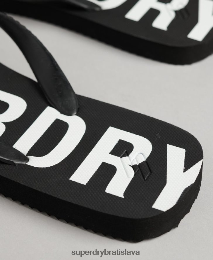 Superdry muži kód základné žabky 6B4ZTR1933 topánky čierna