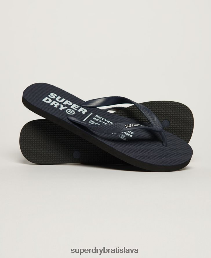 Superdry muži štúdiové žabky 6B4ZTR1899 topánky námorníctvo