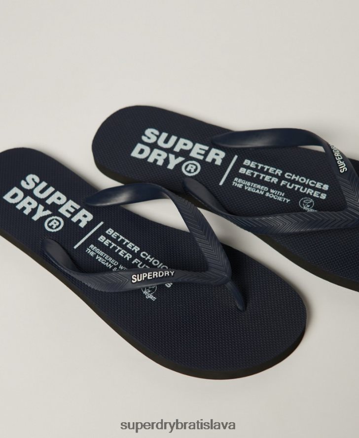 Superdry muži štúdiové žabky 6B4ZTR1899 topánky námorníctvo