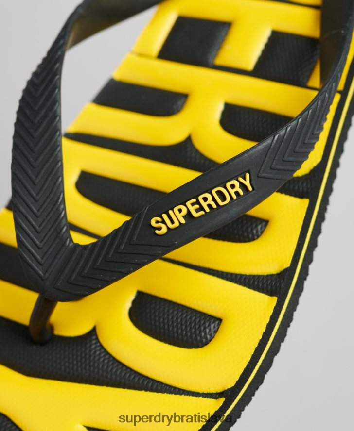 Superdry muži vegánske šľapky 6B4ZTR1891 topánky čierna