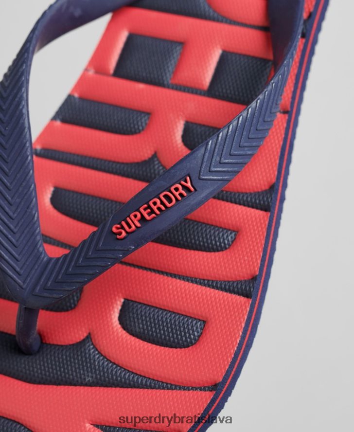 Superdry muži vegánske šľapky 6B4ZTR1896 topánky námorníctvo