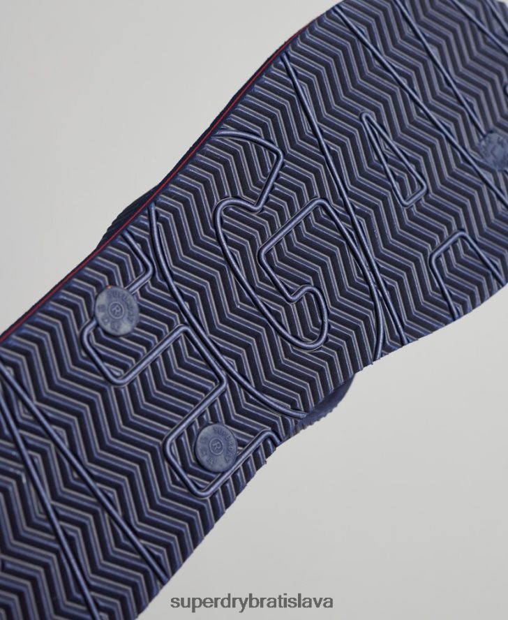 Superdry muži vegánske šľapky 6B4ZTR1896 topánky námorníctvo