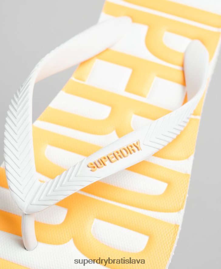 Superdry muži vegánske šľapky 6B4ZTR1902 topánky biely