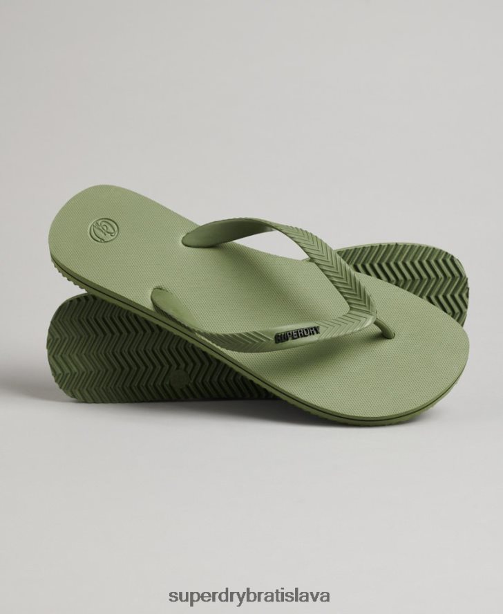 Superdry muži vintage klasické žabky 6B4ZTR1640 topánky kaki