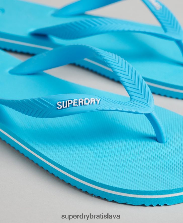 Superdry muži vintage klasické žabky 6B4ZTR1649 topánky Modrá