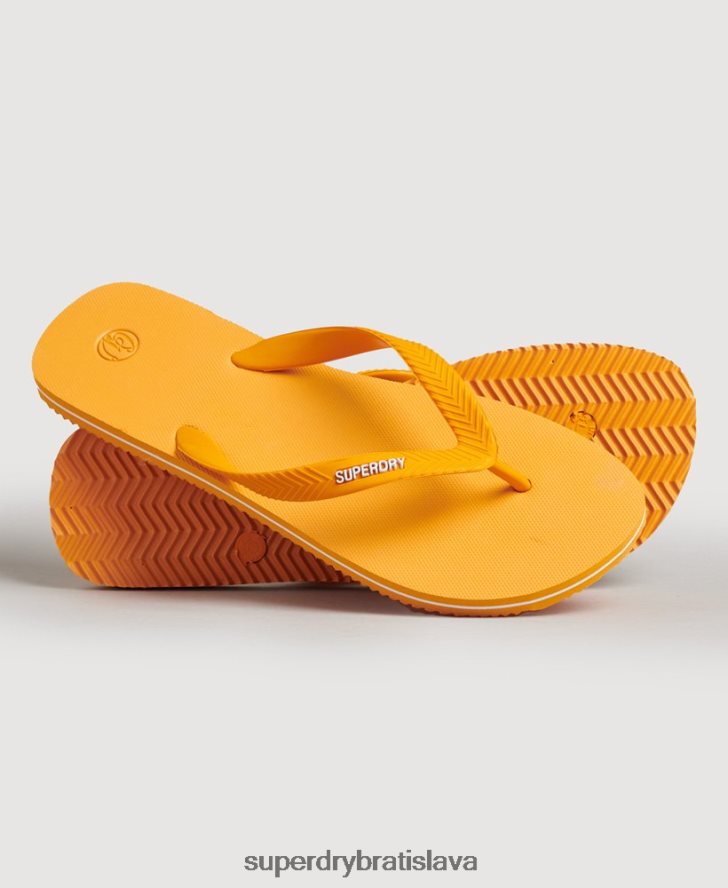 Superdry muži vintage klasické žabky 6B4ZTR1730 topánky zlato