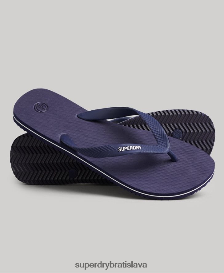 Superdry muži vintage klasické žabky 6B4ZTR1805 topánky námorníctvo