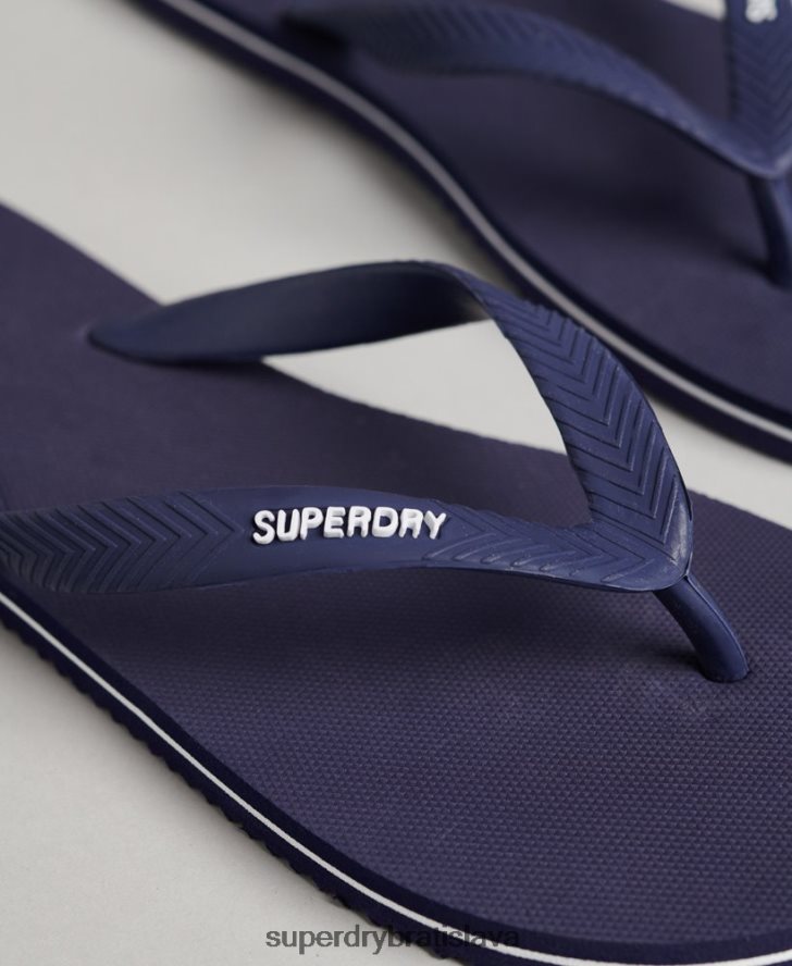 Superdry muži vintage klasické žabky 6B4ZTR1805 topánky námorníctvo