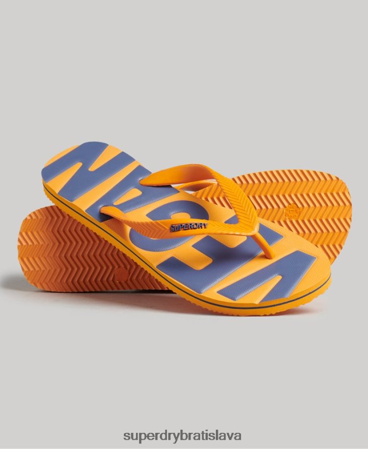 Superdry muži vintage vegánske klasické šľapky 6B4ZTR1925 topánky zlato