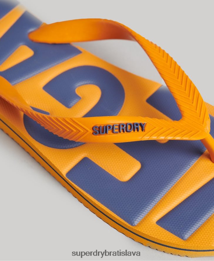 Superdry muži vintage vegánske klasické šľapky 6B4ZTR1925 topánky zlato