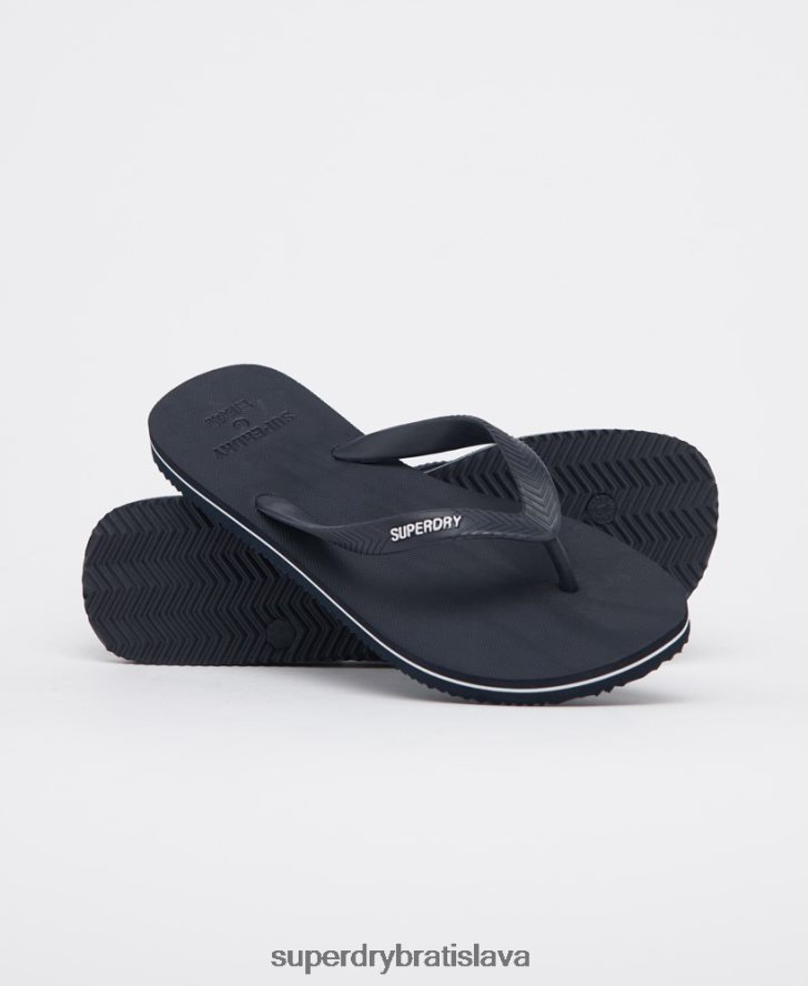 Superdry muži základné obyčajné žabky 6B4ZTR1949 topánky námorníctvo