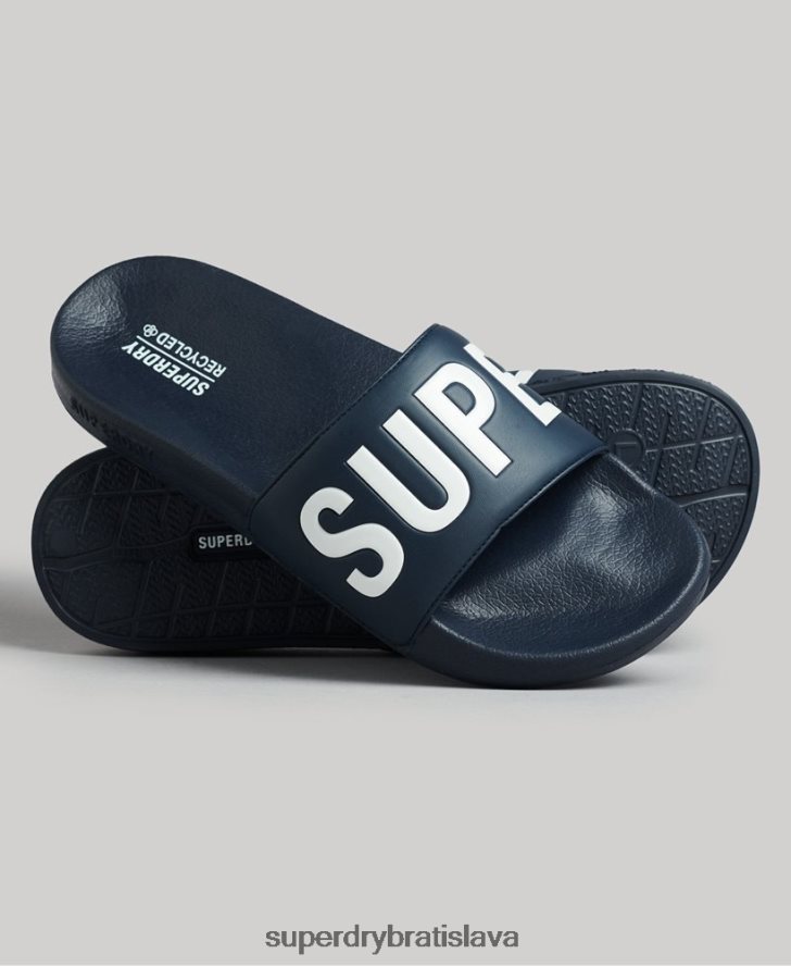 Superdry muži Posuvníky kódového jadrového bazéna 6B4ZTR1907 topánky námorníctvo