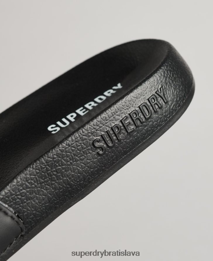 Superdry muži kĺzačky jadrového bazéna 6B4ZTR1884 topánky čierna