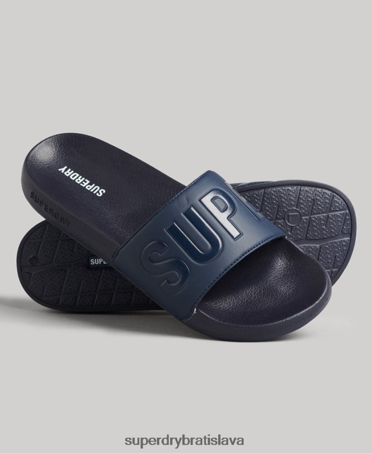 Superdry muži kĺzačky jadrového bazéna 6B4ZTR1885 topánky námorníctvo