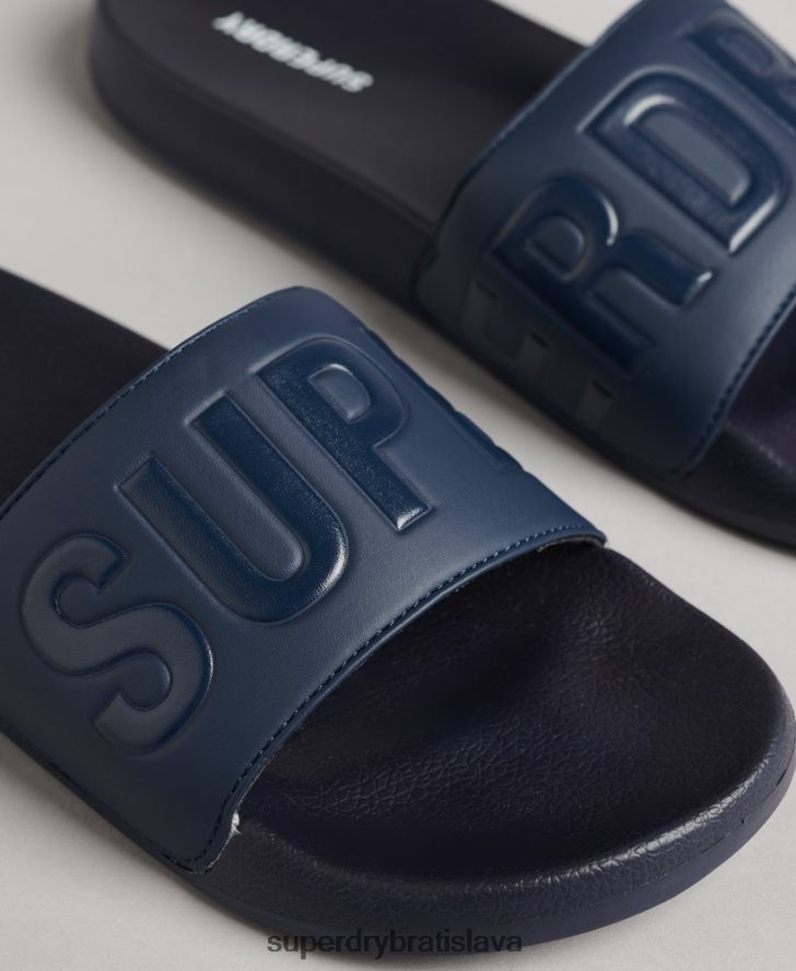 Superdry muži kĺzačky jadrového bazéna 6B4ZTR1885 topánky námorníctvo