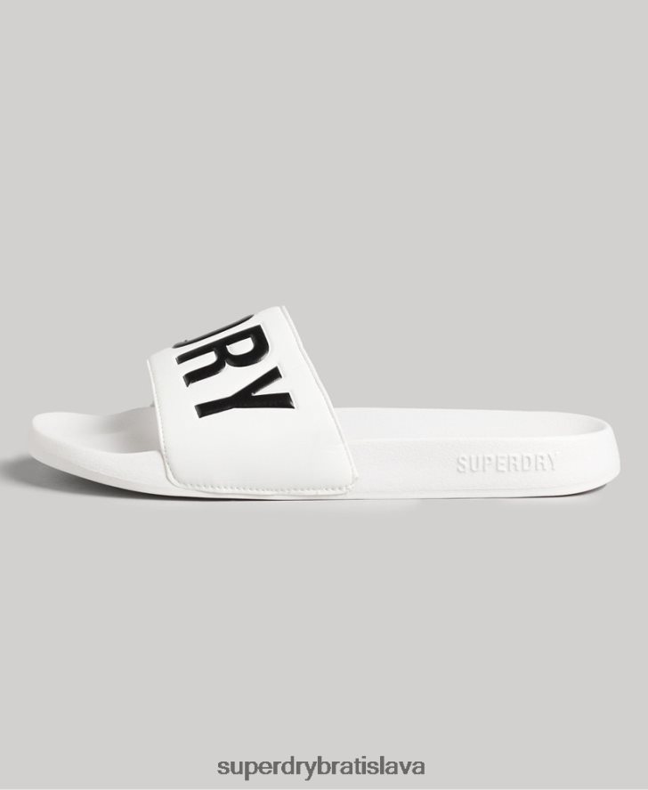 Superdry muži kĺzačky jadrového bazéna 6B4ZTR1890 topánky biely