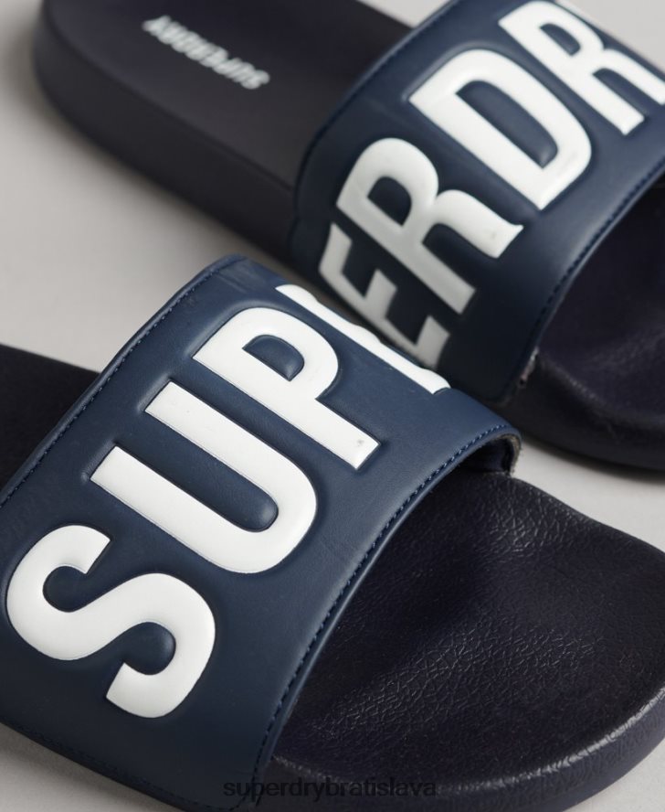 Superdry muži kĺzačky jadrového bazéna 6B4ZTR1905 topánky námorníctvo