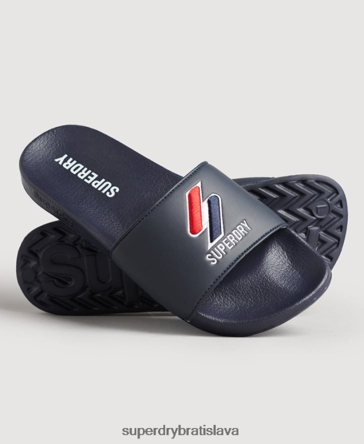 Superdry muži kĺzačky jadrového bazéna 6B4ZTR1917 topánky námorníctvo