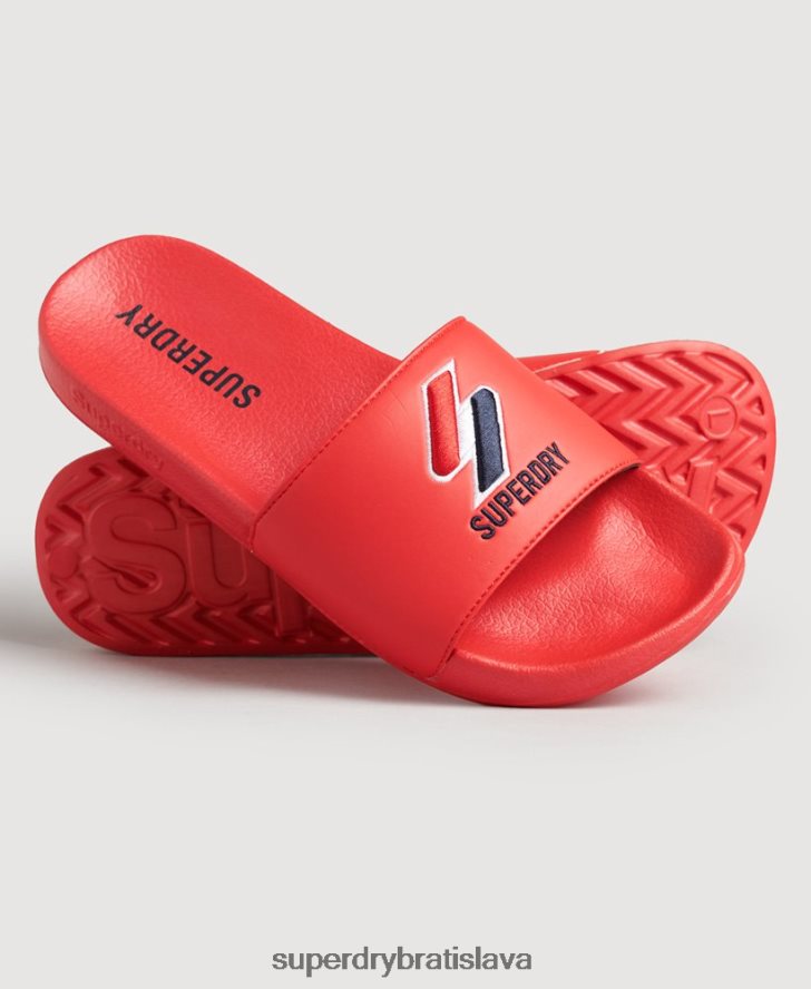 Superdry muži kĺzačky jadrového bazéna 6B4ZTR1920 topánky červená