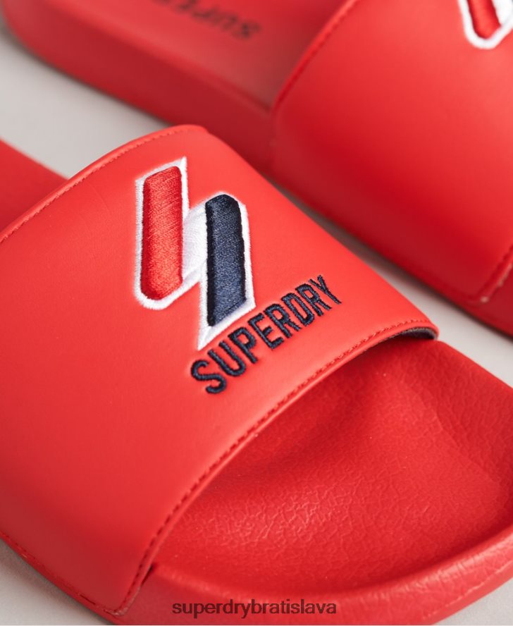 Superdry muži kĺzačky jadrového bazéna 6B4ZTR1920 topánky červená